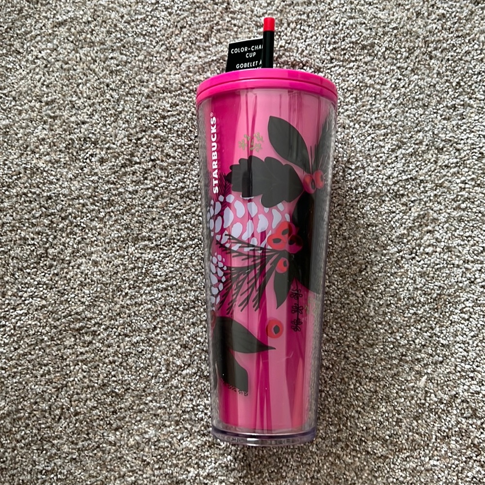 Starbucks Pink Color Changing Christmas Venti Cup